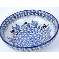 Bunzlau lage schaal 17 cm. * B90-2827 poesjes *