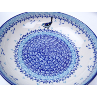 Bunzlau servingbowl 22 cm. * B91-2529 vogeltje *