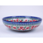 Bunzlau servingbowl 22 cm. * B91-2538 viooltjes *