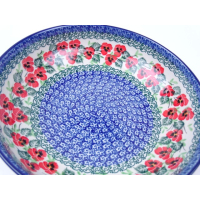 Bunzlau servingbowl 22 cm. * B91-2538 viooltjes *