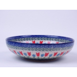 Bunzlau servingbowl 22 cm. * B91-2599 tulpen *