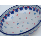 Bunzlau lage serveerschaal 22 cm * B91-2636 *