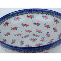 Bunzlau serving serveerschaal 27 cm. * C36-1525 roosjes *