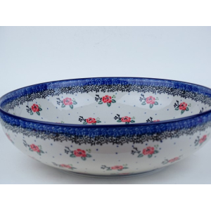 Bunzlau serving serveerschaal 27 cm. * C36-1525 roosjes *