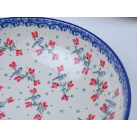 Bunzlau serveerschaal 27 cm. * C36-3209 vogeltjes *