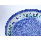 Bunzlau serveerschaal 27 cm. * C36-2822 kerst *