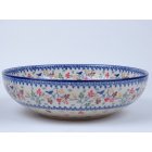 Bunzlau serveerschaal 27 cm. * C36-3208 vogeltjes *