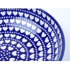 Bunzlau serveerschaal 27,3 cm. * C36-375-E hartjes *