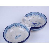 Bunzlau duo serveerschaal 24,5 cm. * 942-2858 hert *