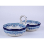 Bunzlau duo serveerschaal 24,5 cm. * 942-2858 hert *