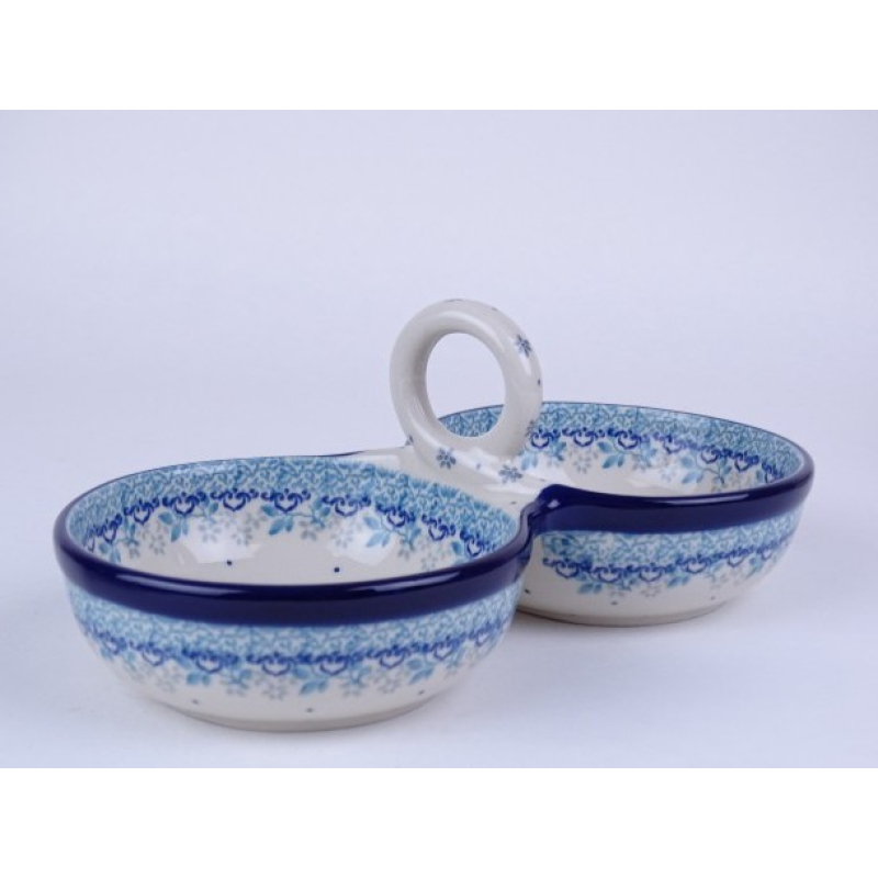 Bunzlau duo serveerschaal 24,5 cm. * 942-2858 hert *