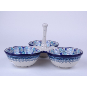 Bunzlau trio serveerschaal 25 cm. * B34-2075 *