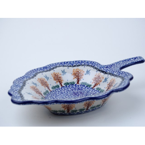 Bunzlau serveerschaal blad 27 cm. * A61-1745 *