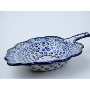 Bunzlau serveerschaal blad 27 cm. * A61-1829 *