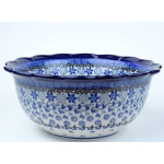 Bunzlau bloem kraag schaal 24 cm. * 628-1829 *