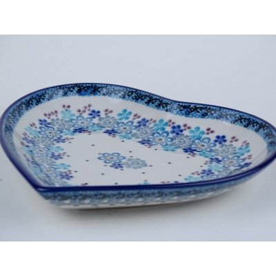 Bunzlau serverschaal hart 18 cm. * 959-2075 * Bunzlau serverschaal hart 18 cm. * 959-2075 *