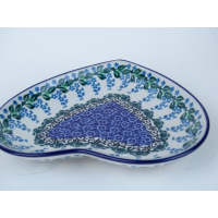 Bunzlau serveerschaal hart 18 cm. * 959- 1473 *