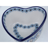 Bunzlau hartvormig schaaltje 10 cm. * A45-1026 *