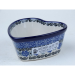 Bunzlau hartvormig schaaltje 10 cm. * A45-2210 *