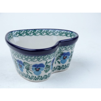 Bunzlau hartvormig schaaltje 10 cm. * A45-2273 *