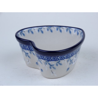 Bunzlau hartvormig schaaltje 10 cm. * A45-2389 *