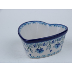 Bunzlau hartvormig schaaltje 10 cm. * A45-2524 *