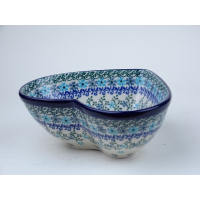 Bunzlau serveerschaal hart 17 cm. * B37-2250 *