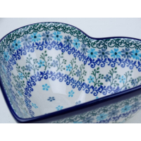 Bunzlau serveerschaal hart 17 cm. * B37-2250 *