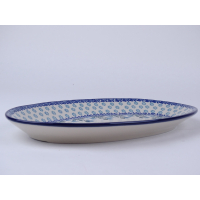 Bunzlau serveerschaal ovaal 29,5 cm. * 201-1938 vlinder *