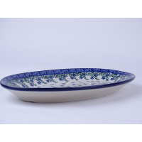 Bunzlau serveerschaal ovaal 29,5 cm. * 201-1979 *