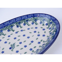 Bunzlau serveerschaal ovaal 29,5 cm. * 201-1979 *