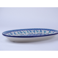 Bunzlau serveerschaal ovaal 29,5 cm. * 201-2751 *