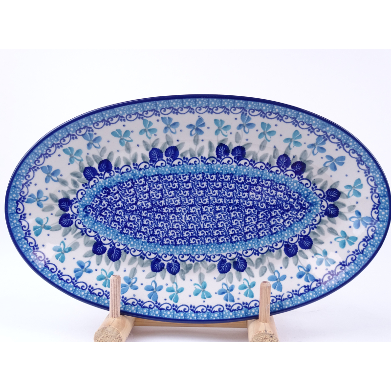 Bunzlau serveerschaal ovaal 29,5 cm. * 201-2751 *