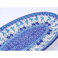 Bunzlau serveerschaal ovaal 29,5 cm. * 201-2751 *