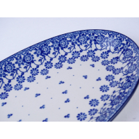Bunzlau serveerschaal ovaal 29,5 cm. * 201-2766 *