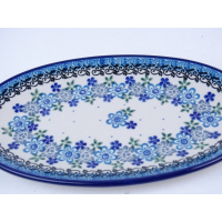 Bunzlau serveerschaal ovaal 21,5 cm. * 301-2663 *