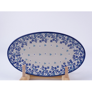 Bunzlau serveerschaal ovaal 21,5 cm. * 301-2758 *