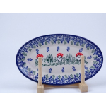 Bunzlau serveerschaal ovaal 21,5 cm. * 301-2780 kabouters *
