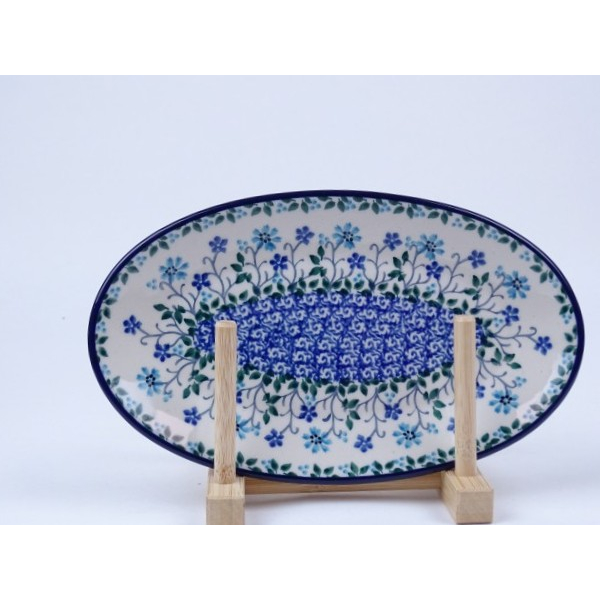 Bunzlau serveerschaal ovaal 21,5 cm. * 301-2785 *