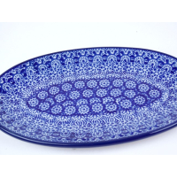 Bunzlau serveerschaal ovaal 21,5 cm. * 301-884 *