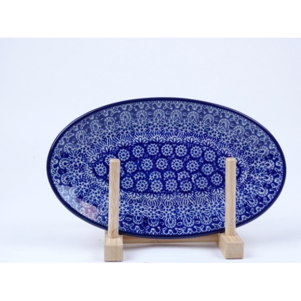 Bunzlau serveerschaal ovaal 21,5 cm. * 301-884 *