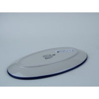 Bunzlau serveerschaal ovaal 21,5 cm. * 301-2858 hert *