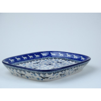 Bunzlau serveerschaaltje 18,5 cm. * 160-2151 teckel *