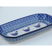 Bunzlau serveerschaaltje 20,5 cm. * 566-2597 kippen *