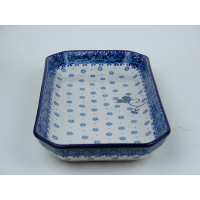 Bunzlau serveerschaal 26,5 cm. * 567-2008 vlinder *