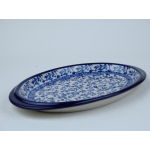 Bunzlau serveerschaaltje met inham voor kopje * 469-1824 *