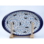 Bunzlau serveerschaaltje met uitsparing * 469- 2151 teckel *