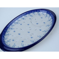 Bunzlau serveerschaaltje met inham voor kopje * 469-2389 *