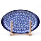 Bunzlau serveerschaaltje met inham voor kopje * 469-2791 *