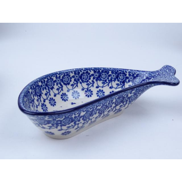 Bunzlau vis serveerschaal 22 cm. 1 stuks  * F02-2766 *